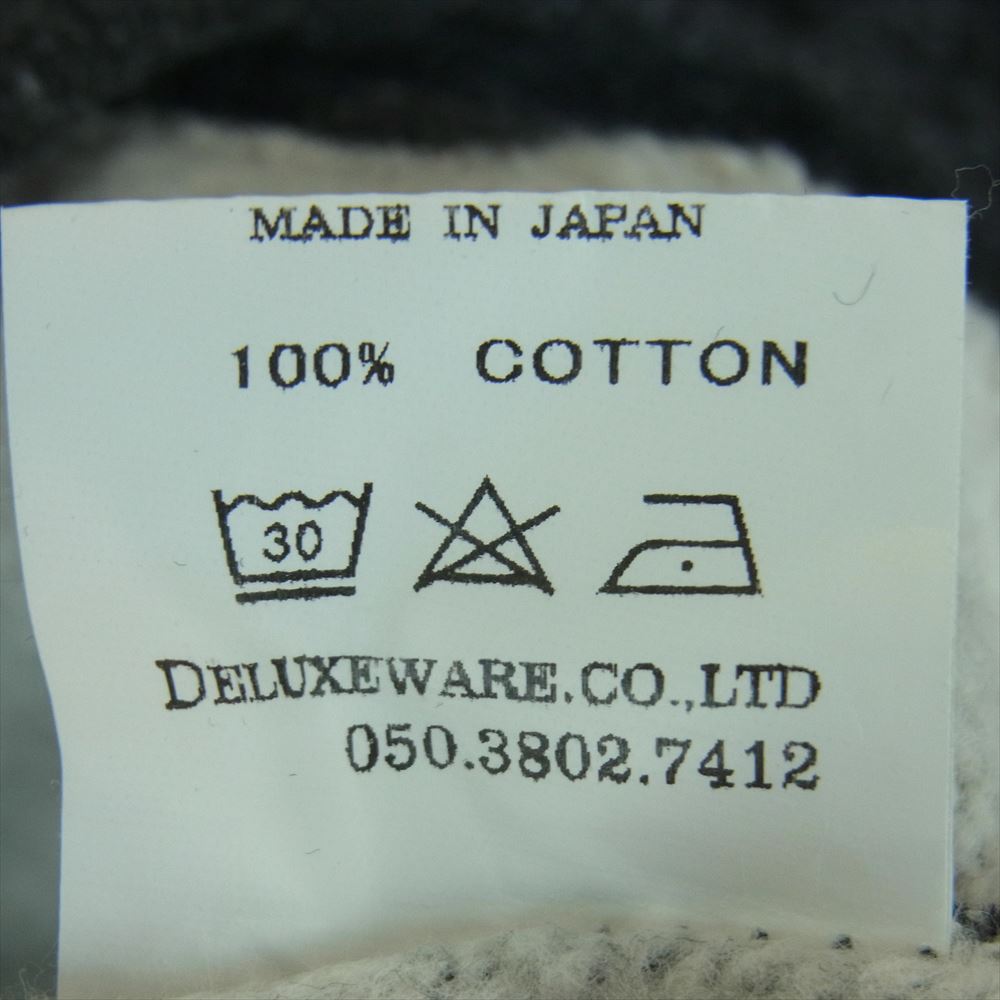 デラックスウエア SFZ-P FULLZIP SWEAT PLAIN  フルジップ スウェット ジャケット グレー系 M【中古】