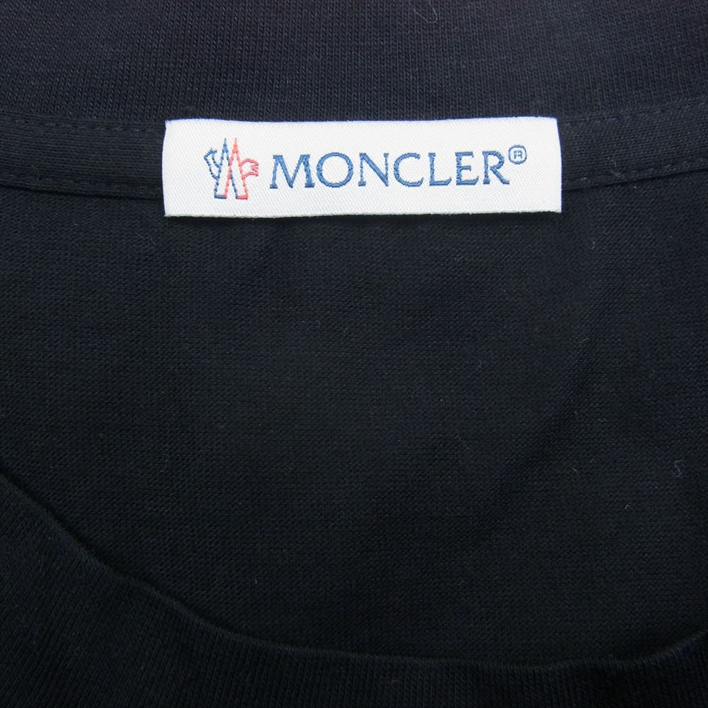 MONCLER モンクレール H209P8C00002 ワッペン 半袖 Tシャツ カットソー  ブラック系 M【美品】【中古】