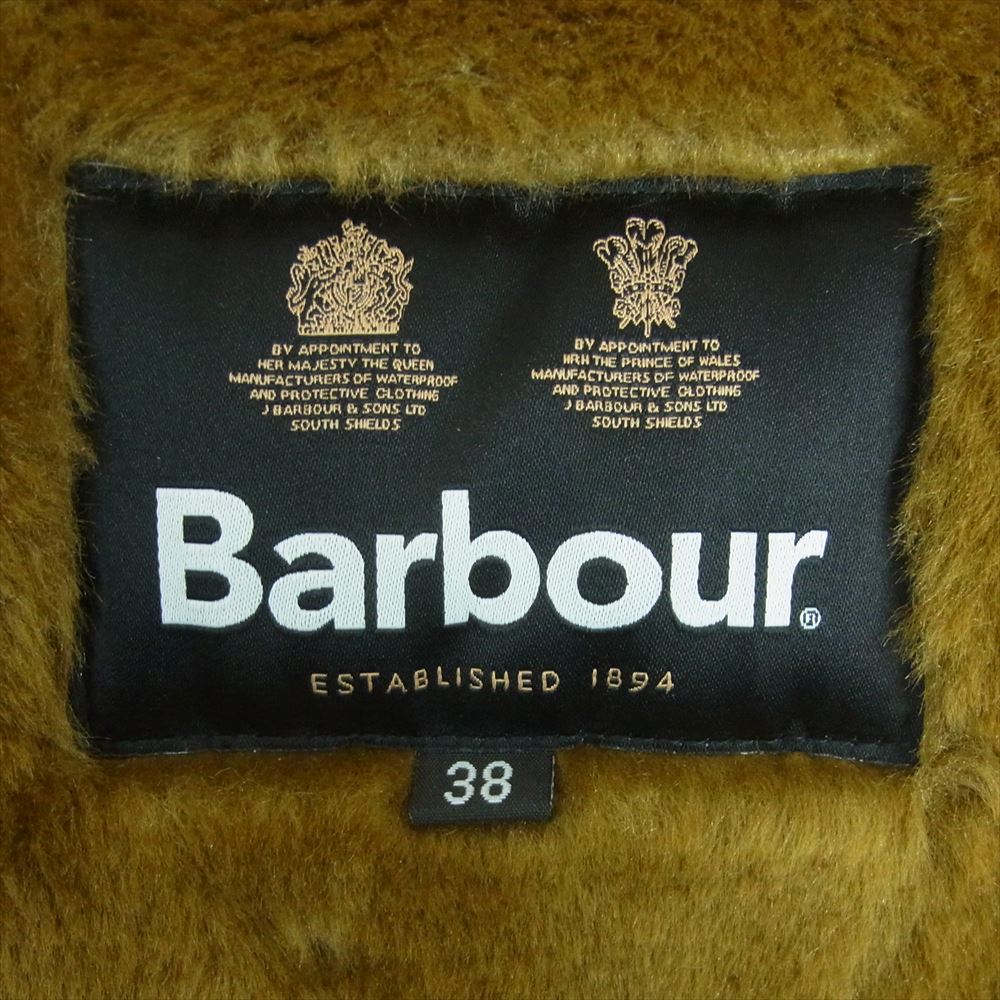 Barbour バブアー 222MLI0004 フロントジップ ファー ライナー リバーシブル ベスト インナー ベスト ブラウン系 38【中古】