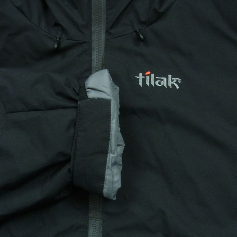 TILAK ティラック TLK201 Svalbard CLIMASHIELD GORE-TEX スバルバード ゴアテックス フード 中綿 ジャケット ブラック系 S【中古】