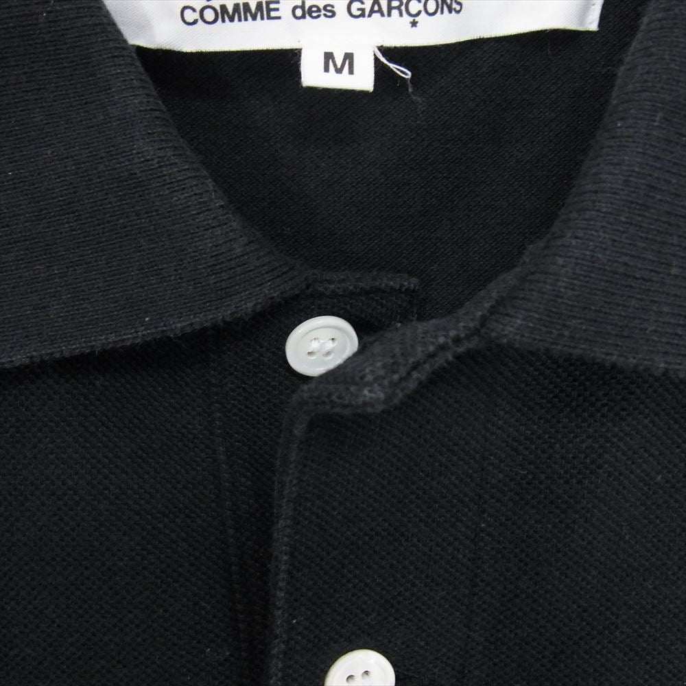 PLAY COMME des GARCONS プレイコムデギャルソン AD2006 AZ-T046 ハートロゴ ワッペン ポロシャツ ブラック系 M【中古】