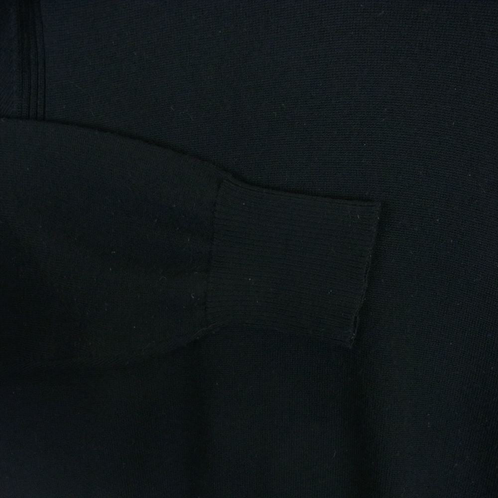 STONE ISLAND ストーンアイランド 7115524C4  国内正規品 袖ロゴワッペン付き ウール クルーネック ニット ブラック系 M【中古】
