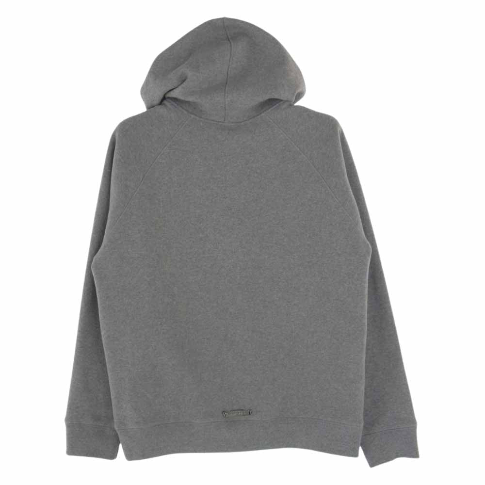 CHROME HEARTS クロムハーツ（原本無） 国内正規品 GRP Y NOT グループ  Yノット セメタリークロス レザーパッチ ラグラン ダガージップ パーカー フーディ グレー系 L【中古】
