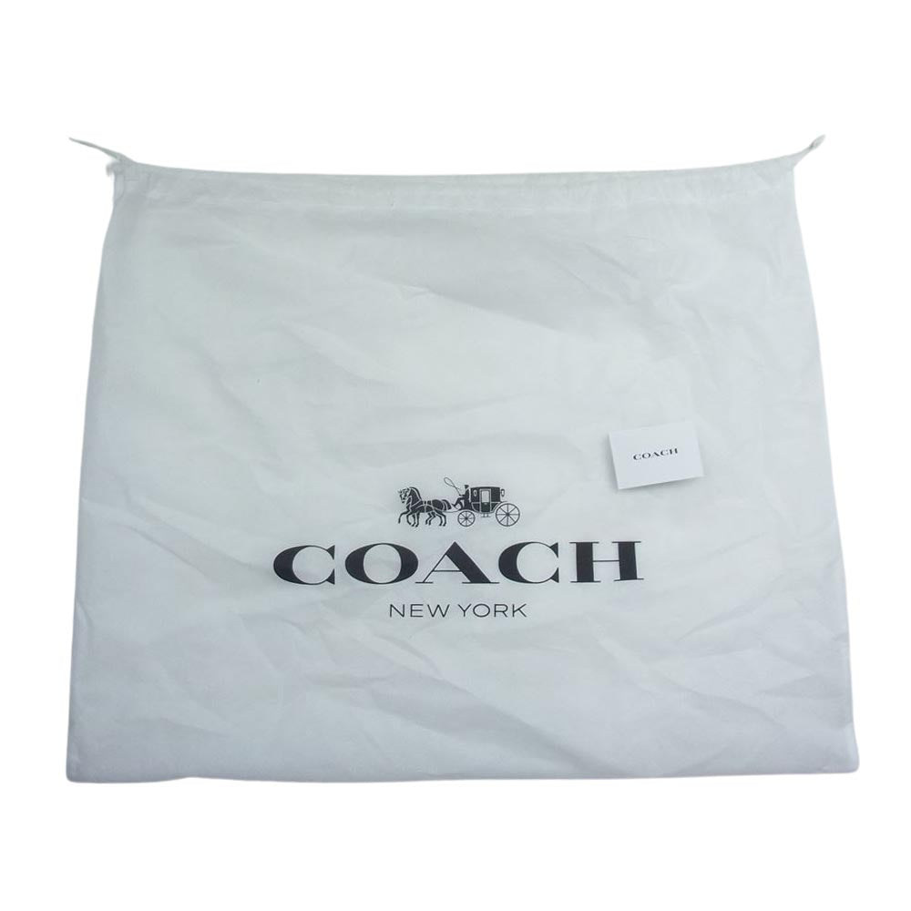 COACH コーチ C4077　 テイタムキャリーオール レザー トート バッグ ブラック系【美品】【中古】