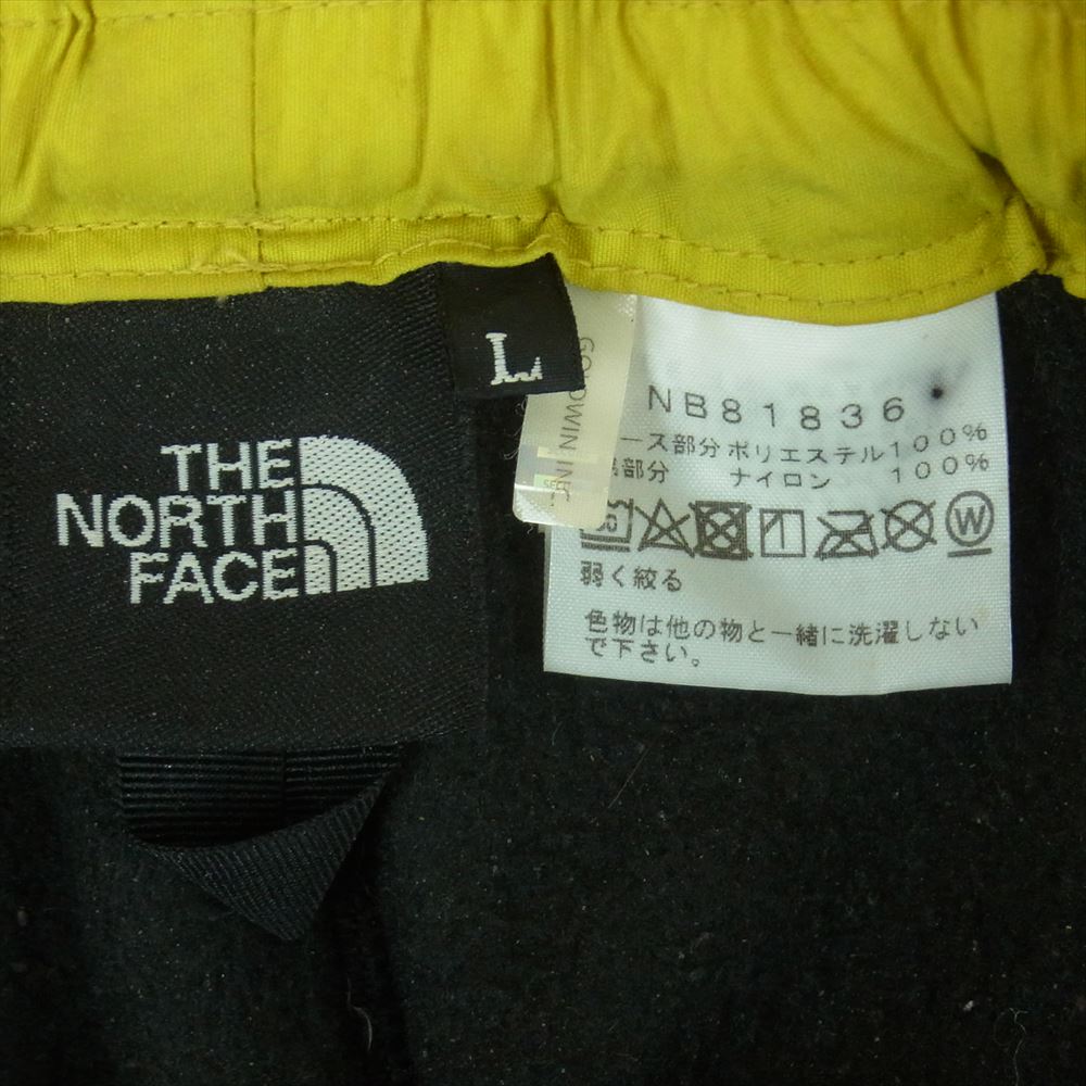 THE NORTH FACE ノースフェイス NB81836 DENALI SLIP-ON PANTS デナリ スリップオン フリース パンツ ブラック系 イエロー系 L【中古】