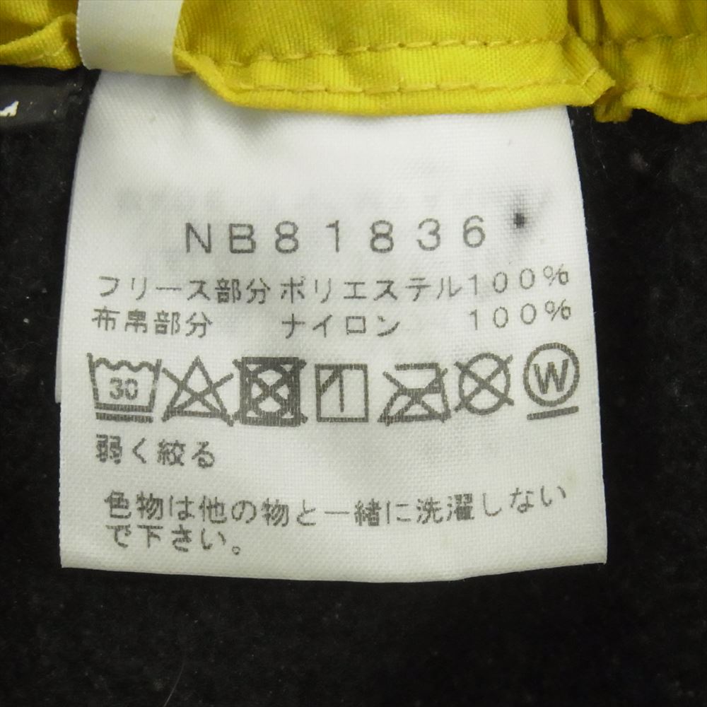 THE NORTH FACE ノースフェイス NB81836 DENALI SLIP-ON PANTS デナリ スリップオン フリース パンツ ブラック系 イエロー系 L【中古】
