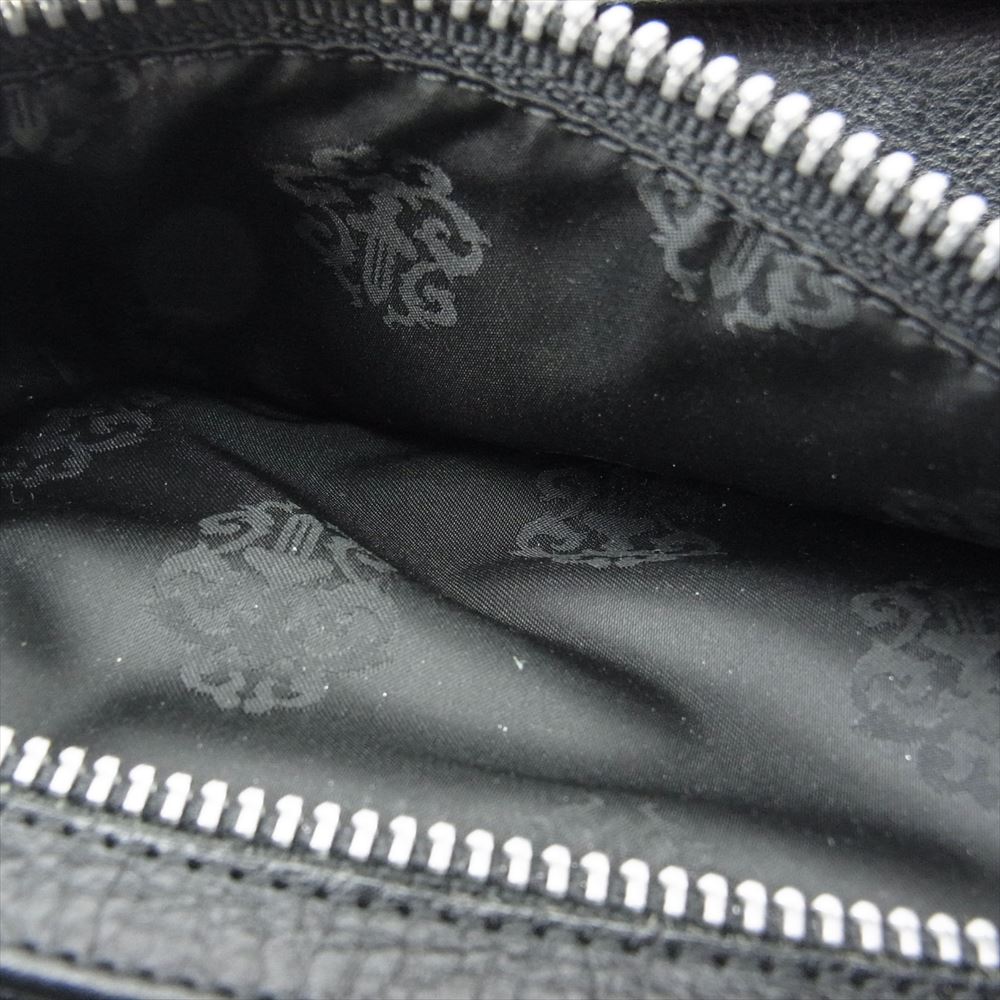 CHROME HEARTS クロムハーツ（原本無） WAVE4 QLT 3SNP キルティング ウェーブ ダブルCHプラス 3スナップ ロングウォレット 長財布 ブラック系【中古】