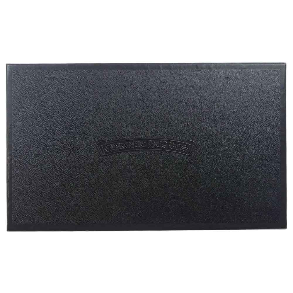CHROME HEARTS クロムハーツ（原本無） WAVE4 QLT 3SNP キルティング ウェーブ ダブルCHプラス 3スナップ ロングウォレット 長財布 ブラック系【中古】