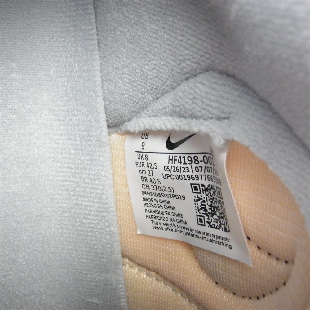 NIKE ナイキ HF4198-001 × Travis Scott Cactus Jack トラヴィス スコット カクタスジャック Attack アタック Light Smoke Grey ライトスモークグレー スニーカー グレー系 27cm【新古品】【未使用】【中古】