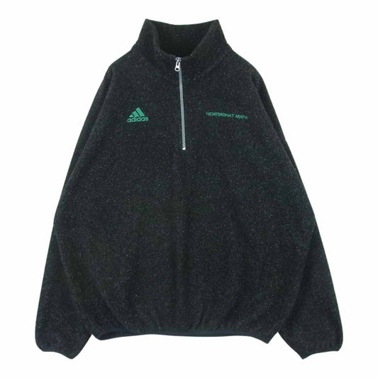 ゴーシャラブチンスキー 18AW DP5317 ADIDAS FLEECE TOP アディダス フリース トップ ハーフジップ ジャケット ダークグレー系 L【中古】
