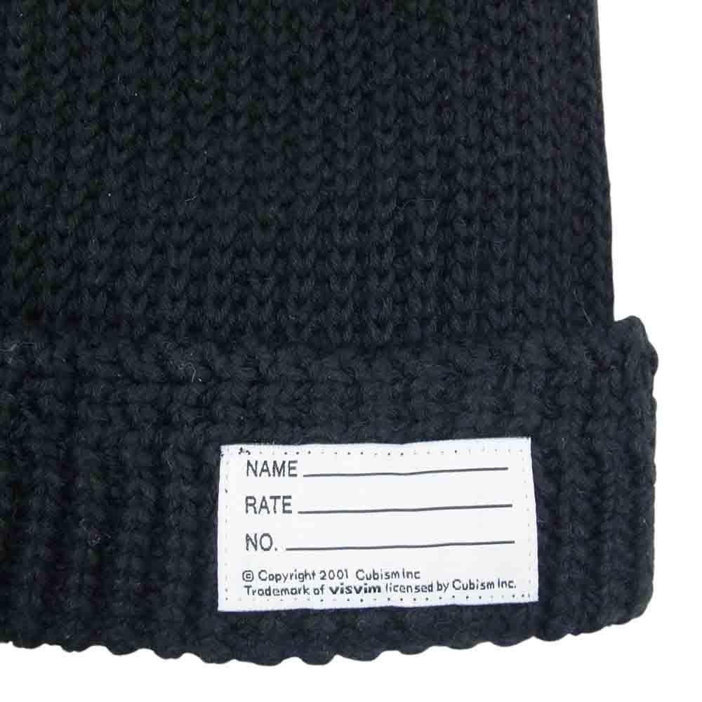 VISVIM ビズビム 18SS 0118103003019 KNIT BEANIE ニットキャップ ビーニー ブラック系【中古】