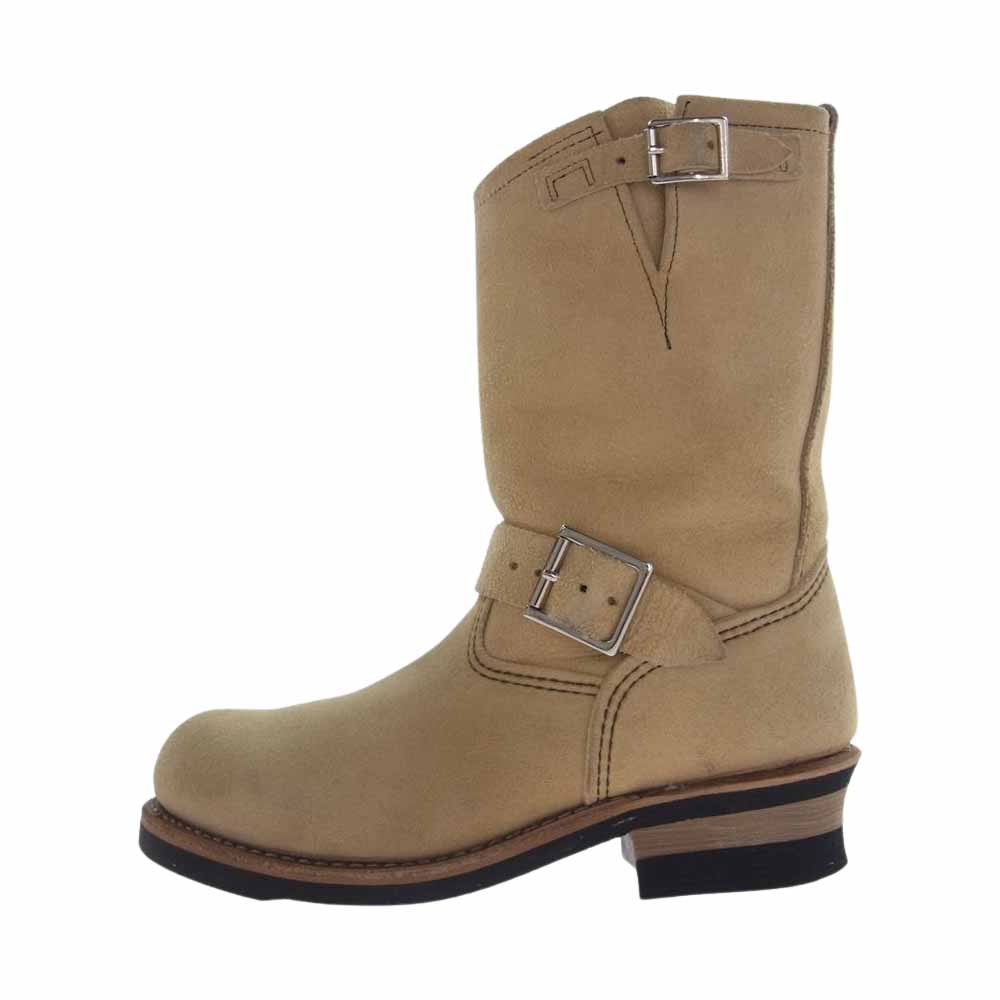 RED WING レッドウィング 8268 スエード エンジニア ブーツ ライトブラウン系 USA7D【中古】