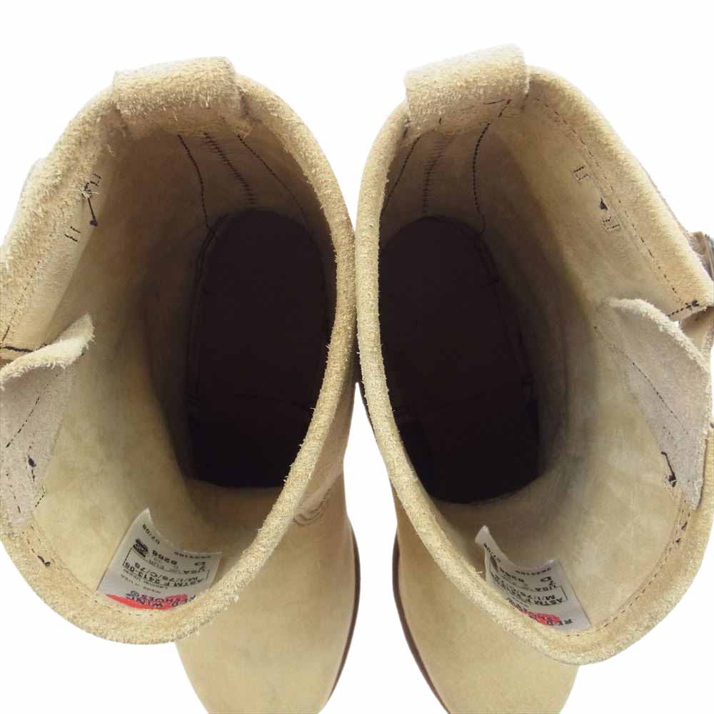 RED WING レッドウィング 8268 スエード エンジニア ブーツ ライトブラウン系 USA7D【中古】