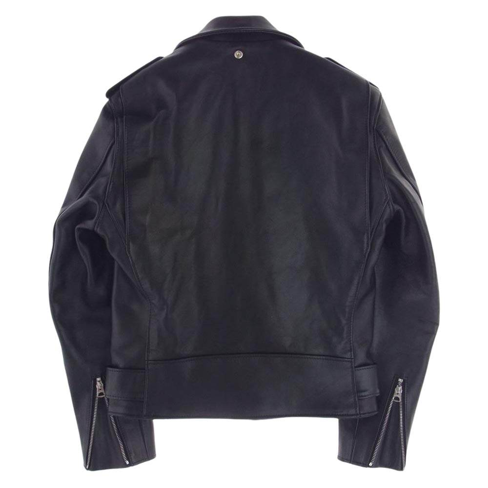 schott ショット 7823150022 613US ONE STAR RIDERS 牛革 カウレザー ワンスター ダブル ライダース ジャケット ブラック系 36【中古】