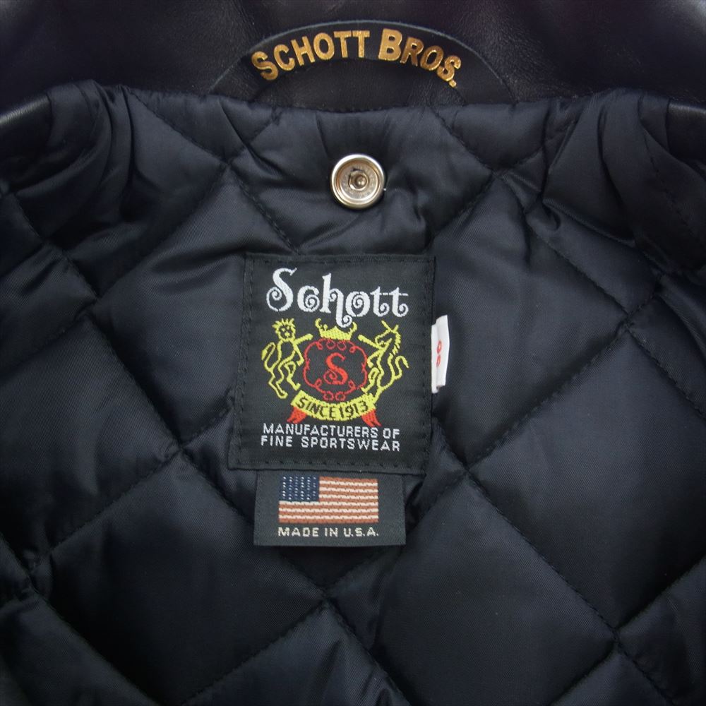 schott ショット 7823150022 613US ONE STAR RIDERS 牛革 カウレザー