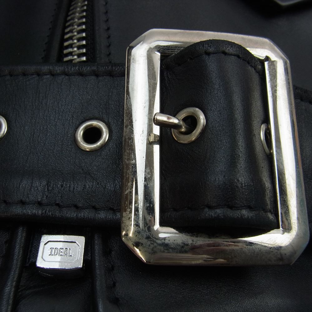 schott ショット 7823150022 613US ONE STAR RIDERS 牛革 カウレザー ワンスター ダブル ライダース ジャケット ブラック系 36【中古】