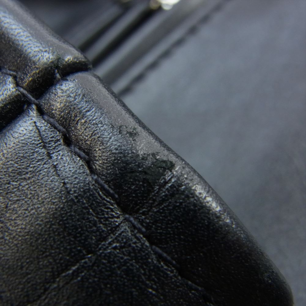 schott ショット 7823150022 613US ONE STAR RIDERS 牛革 カウレザー ワンスター ダブル ライダース ジャケット ブラック系 36【中古】