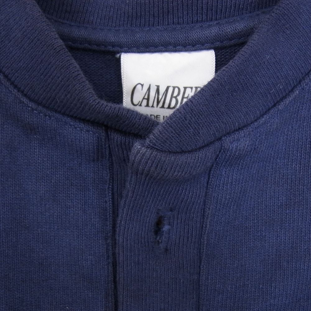 キャンバー ヘンリーネック ヘビーウエイト 長袖 Tシャツ ネイビー系 L【中古】