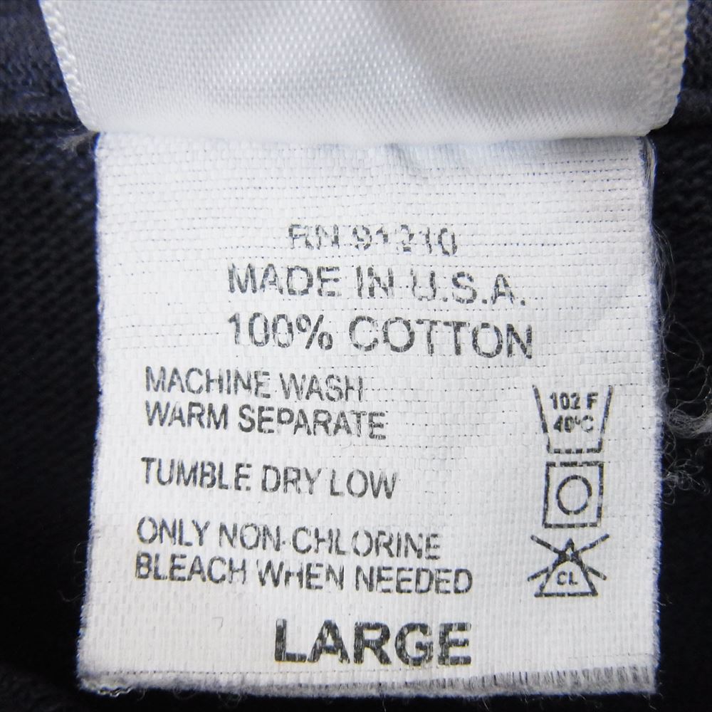 キャンバー ヘンリーネック ヘビーウエイト 長袖 Tシャツ ネイビー系 L【中古】