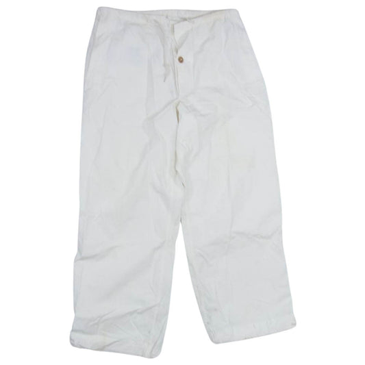 アメリカ軍 40s 44年製 WW2 US ARMY M-1944 SNOW PANTS スノー オーバー パンツ ホワイト系 S【中古】