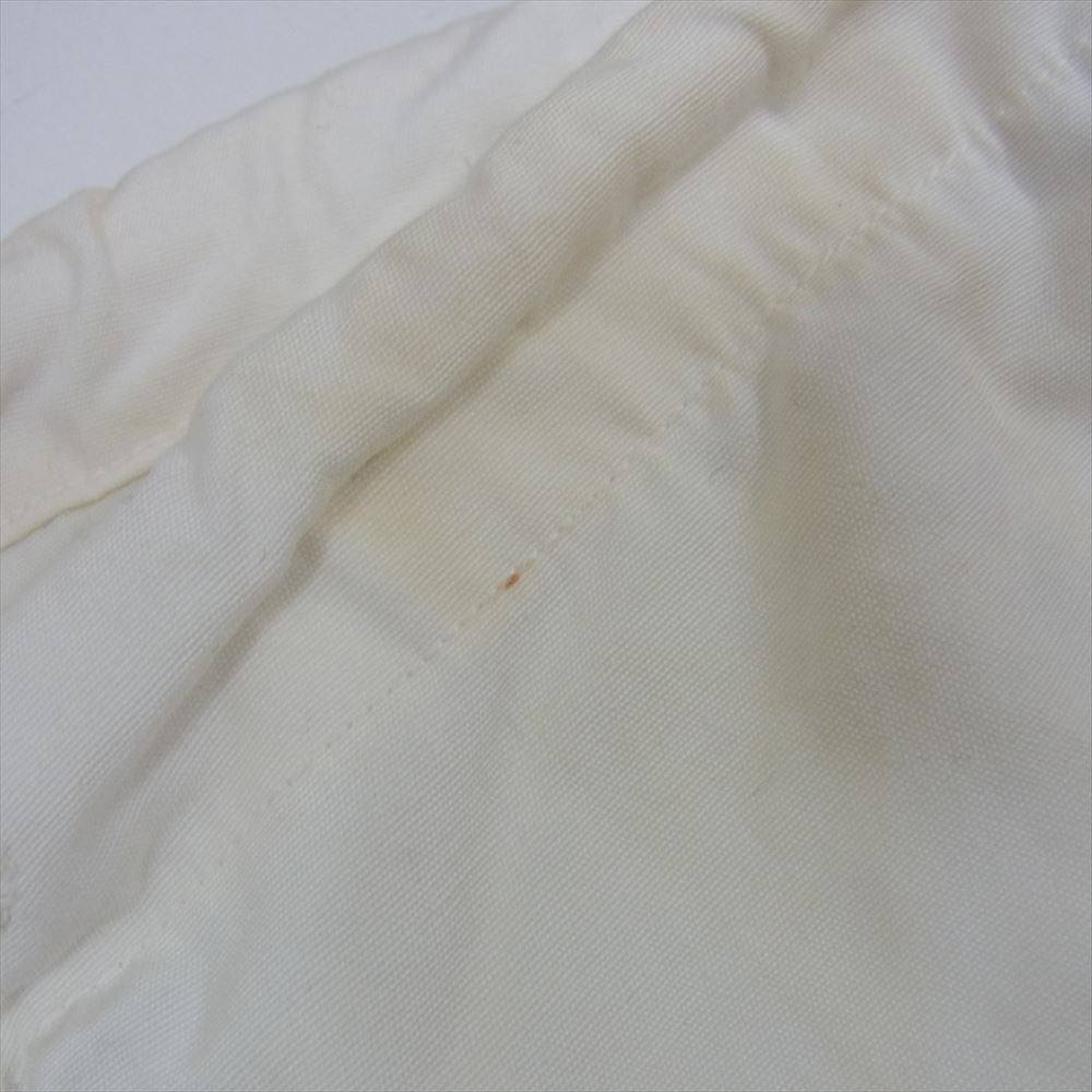 アメリカ軍 40s 44年製 WW2 US ARMY M-1944 SNOW PANTS スノー オーバー パンツ ホワイト系 S【中古】