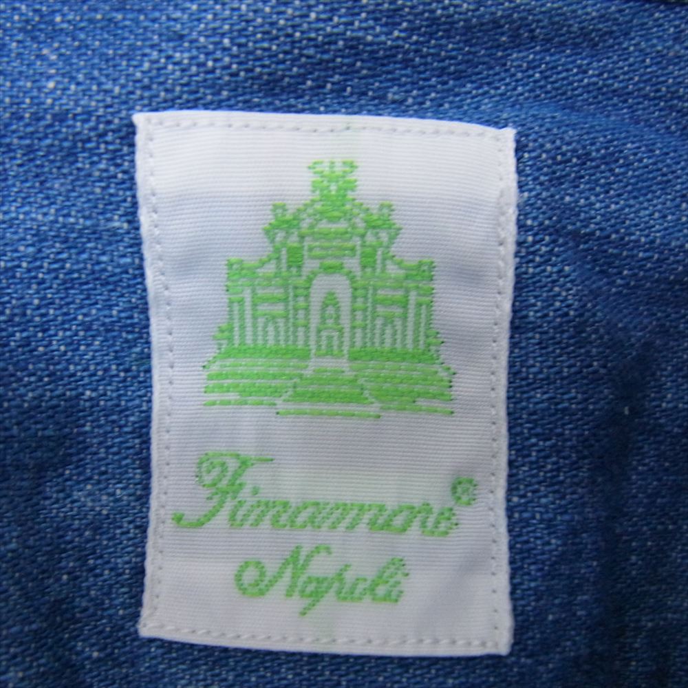 FINAMORE フィナモレ デニム 長袖 シャツ インディゴブルー系 M【中古】