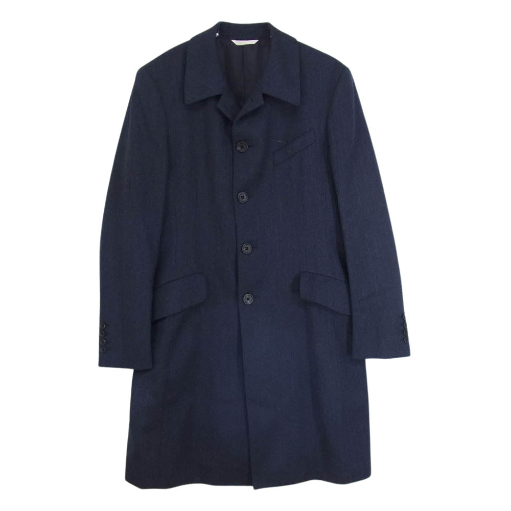 Paul Smith ポール・スミス PC-MV-80646 COLLECTION コレクション メランジウール バルカラー コート ネイビー系 L【中古】