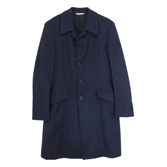 Paul Smith ポール・スミス PC-MV-80646 COLLECTION コレクション メランジウール バルカラー コート ネイビー系 L【中古】