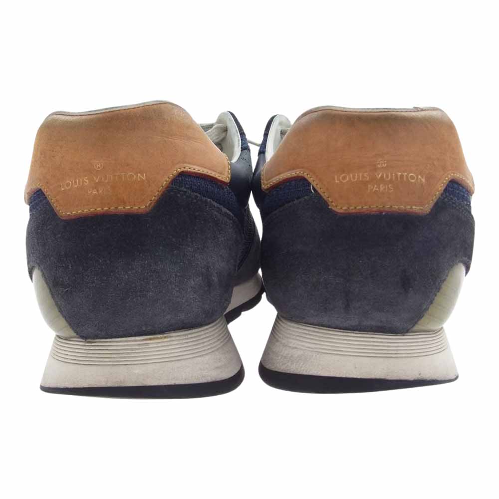 LOUIS VUITTON ルイ・ヴィトン ランアウェイ スニーカー ローカット スニーカー  ネイビー系 8　1/2【中古】