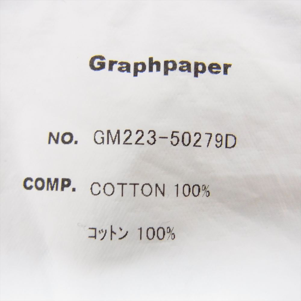 GRAPHPAPER グラフペーパー GM223-50279D DRESSTERIOR ドレステリア 別注 Colorfast Light OZ Denim L/S Regular Collar Shirt カラーファスト デニムシャツ インディゴブルー系 F【中古】