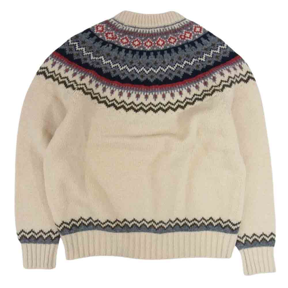JUNYA WATANABE COMME des GARCONS ジュンヤワタナベコムデギャルソン 21AW JH-N106 AD2021 ノルディック ニット セーター オフホワイト系 S【中古】
