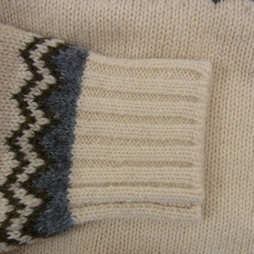 JUNYA WATANABE COMME des GARCONS ジュンヤワタナベコムデギャルソン 21AW JH-N106 AD2021 ノルディック ニット セーター オフホワイト系 S【中古】