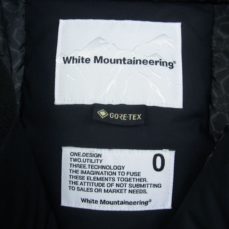 WHITE MOUNTAINEERING ホワイトマウンテニアリング 19AW WM1973233 GORE-TEX ゴアテックス ダウン ジャケット ブラック系【中古】