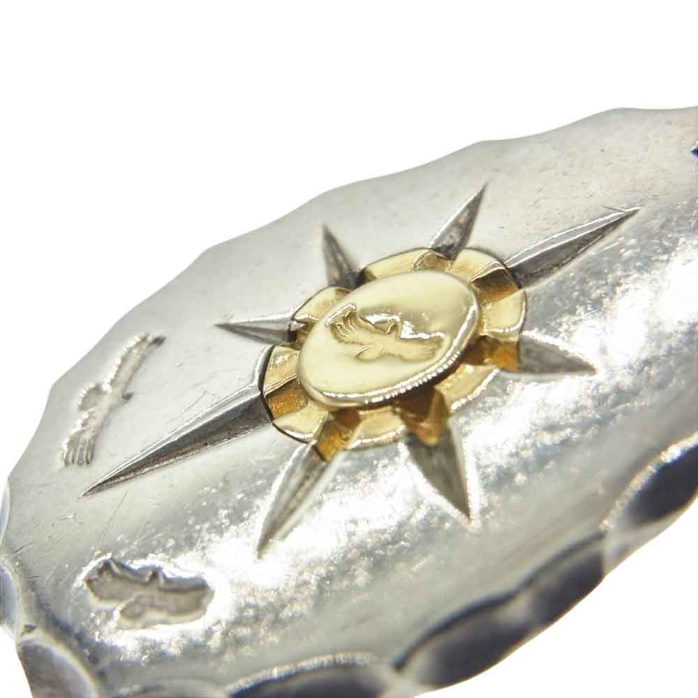 TADY&KING タディアンドキング 8本彫り K18 イーグルメタル 付き タタキL ペンダント トップ シルバー系【中古】