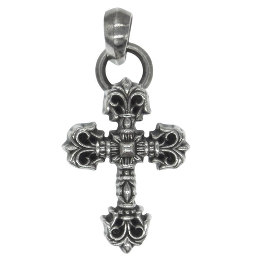 CHROME HEARTS クロムハーツ（原本無） FILIG CROSS XSM W BALE フィリグリークロス XS ベイル付き ペンダント トップ シルバー系【中古】