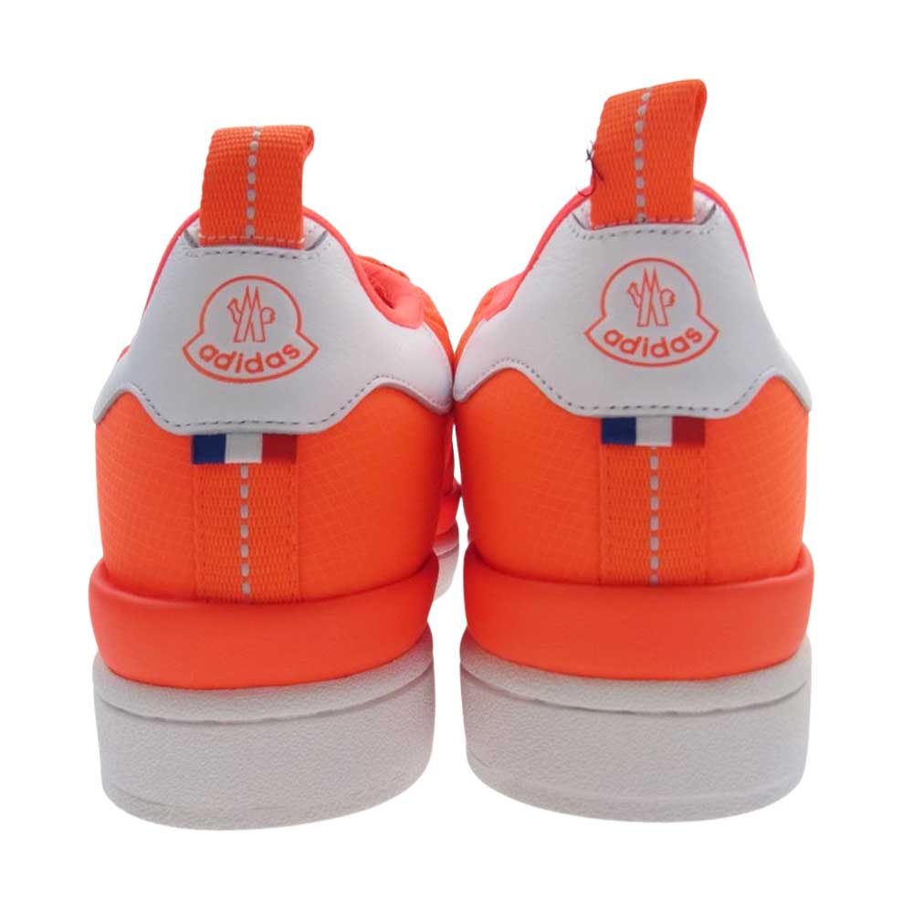 MONCLER モンクレール × adidas アディダス ORIGINALS CAMPUS キャンバス ローカット スニーカー オレンジ系 26.5cm【極上美品】【中古】