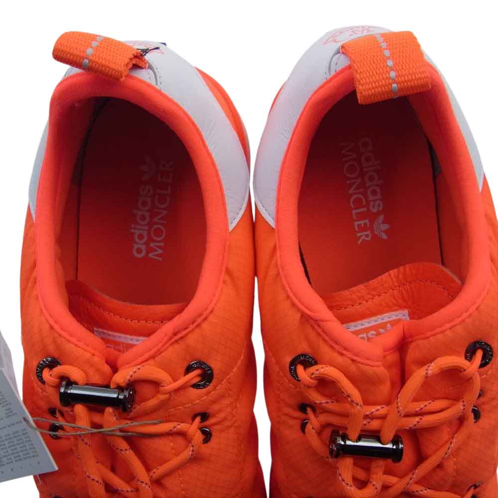 MONCLER モンクレール × adidas アディダス ORIGINALS CAMPUS キャンバス ローカット スニーカー オレンジ系 26.5cm【極上美品】【中古】