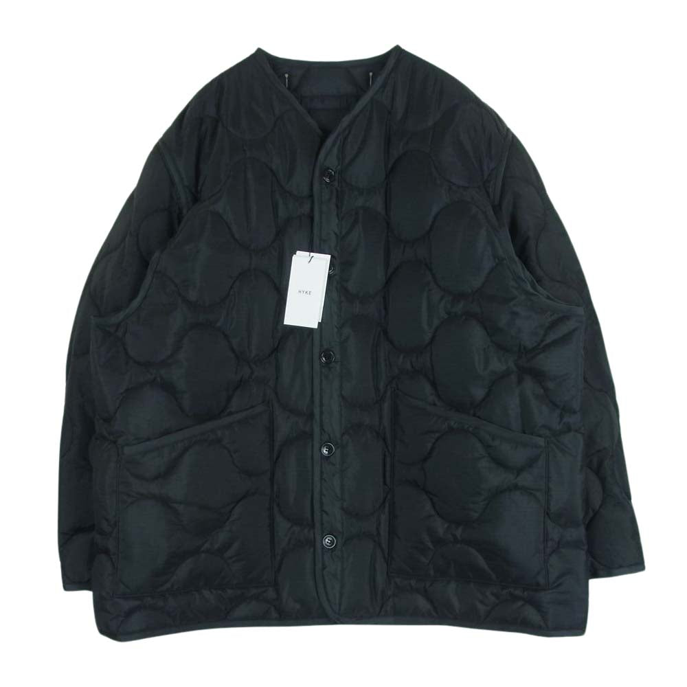 HYKE ハイク 23AW 17402 QUILTED LINER JACKET キルティング ライナー ミリタリー ジャケット ブラック系 XXL 5【極上美品】【中古】