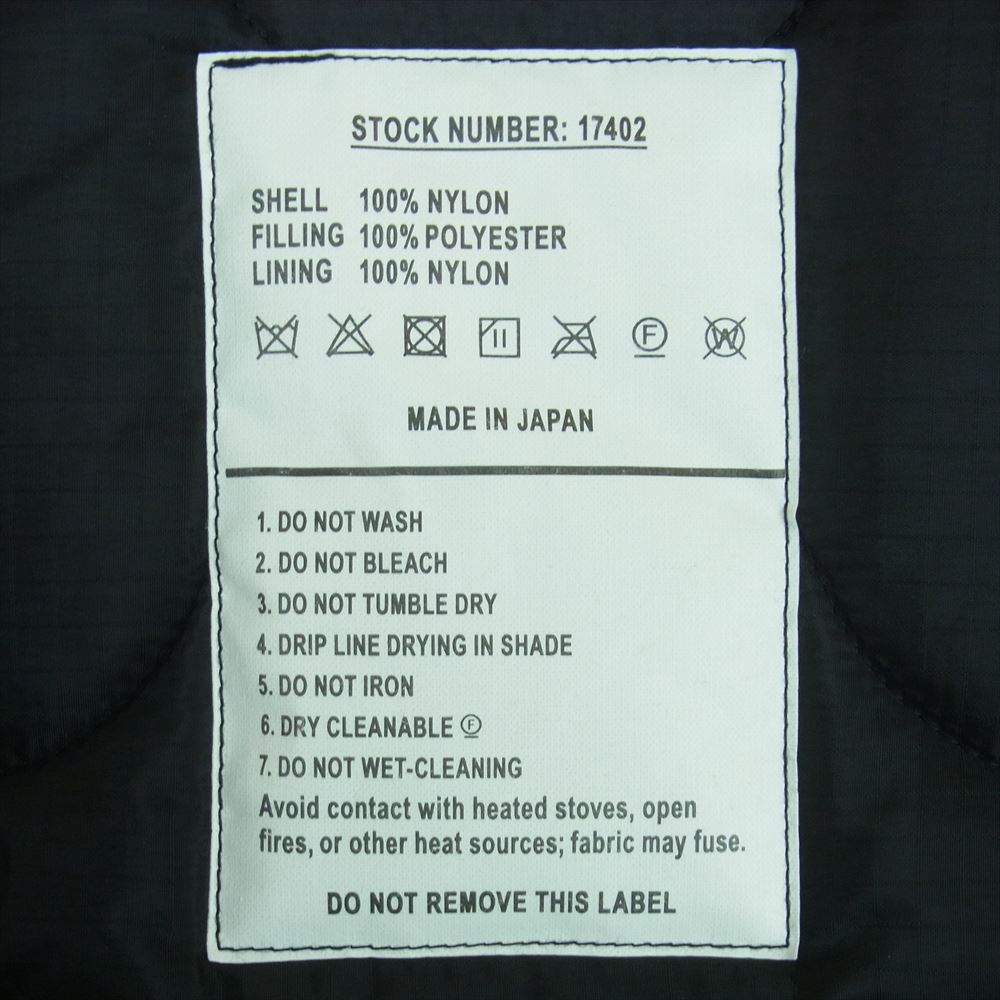 HYKE ハイク 23AW 17402 QUILTED LINER JACKET キルティング ライナー ミリタリー ジャケット ブラック系 XXL 5【極上美品】【中古】