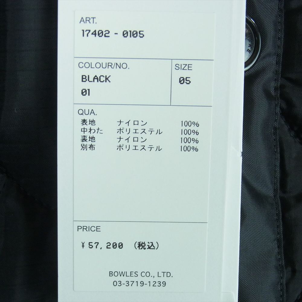 HYKE ハイク 23AW 17402 QUILTED LINER JACKET キルティング ライナー ミリタリー ジャケット ブラック系 XXL 5【極上美品】【中古】