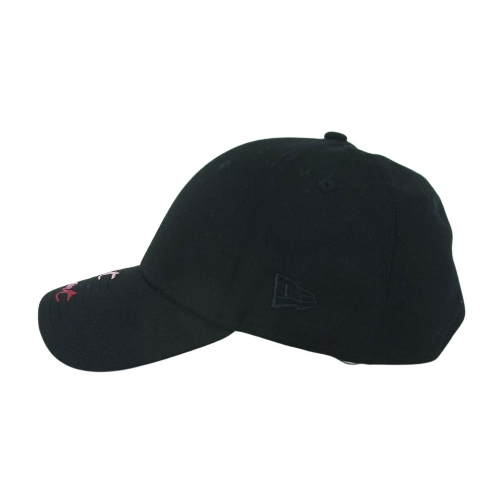 SAINT LAURENT サンローラン New Era ニューエラ 国内正規品 マルチカラー グラデーション ロゴ刺繍 6パネル キャップ ブラック系 ONE SIZE FITS MOST【極上美品】【中古】