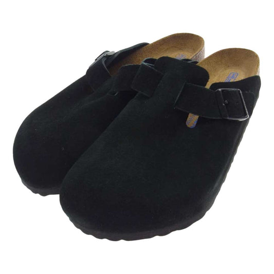 BIRKENSTOCK ビルケンシュトック 0660471 BOSTON BS ボストン スエード サンダル ブラック系 26.5cm【新古品】【未使用】【中古】