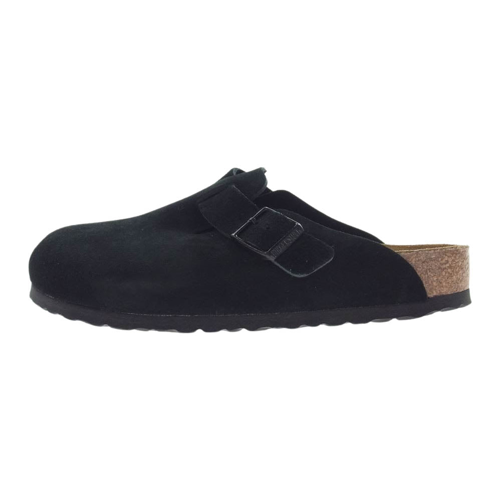 BIRKENSTOCK ビルケンシュトック 0660471 BOSTON BS ボストン スエード サンダル ブラック系 26.5cm【新古品】【未使用】【中古】