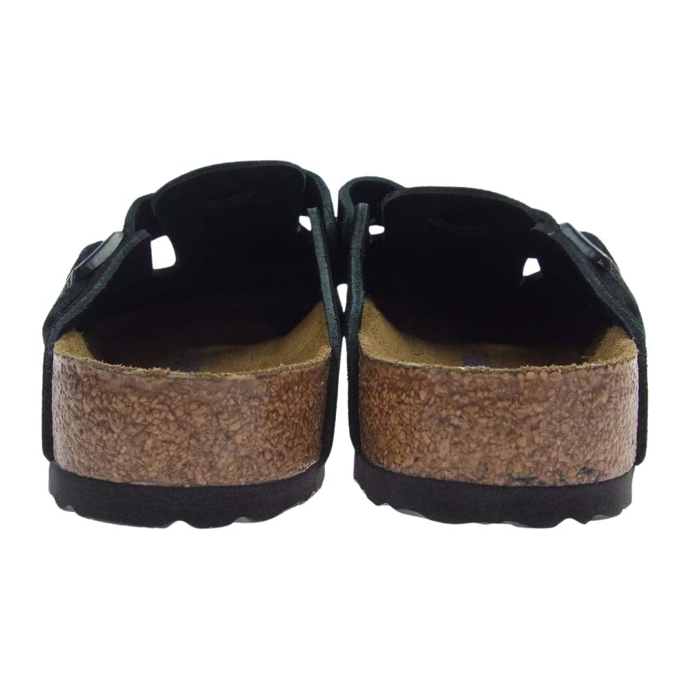 BIRKENSTOCK ビルケンシュトック 0660471 BOSTON BS ボストン スエード サンダル ブラック系 26.5cm【新古品】【未使用】【中古】