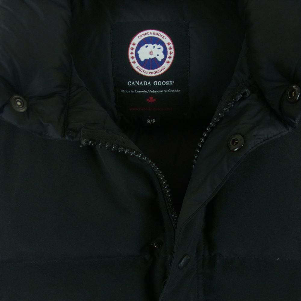 CANADA GOOSE カナダグース 4131JM R 国内正規 グリフィンタグ WINDSOR VEST ウィンザー ダウン ベスト ブラック系 S【中古】