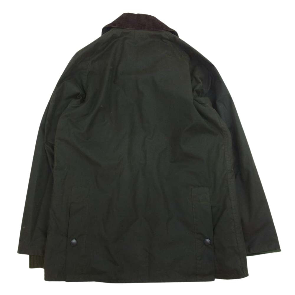 Barbour バブアー 英国製 BEDDAILE ビデイル ワックス オイルド ジャケット カーキ系 34【中古】