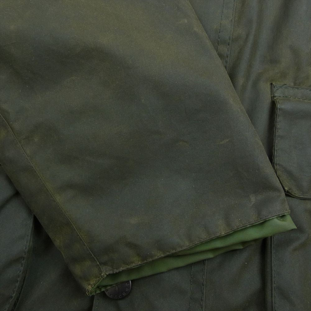 Barbour バブアー 英国製 BEDDAILE ビデイル ワックス オイルド ジャケット カーキ系 34【中古】