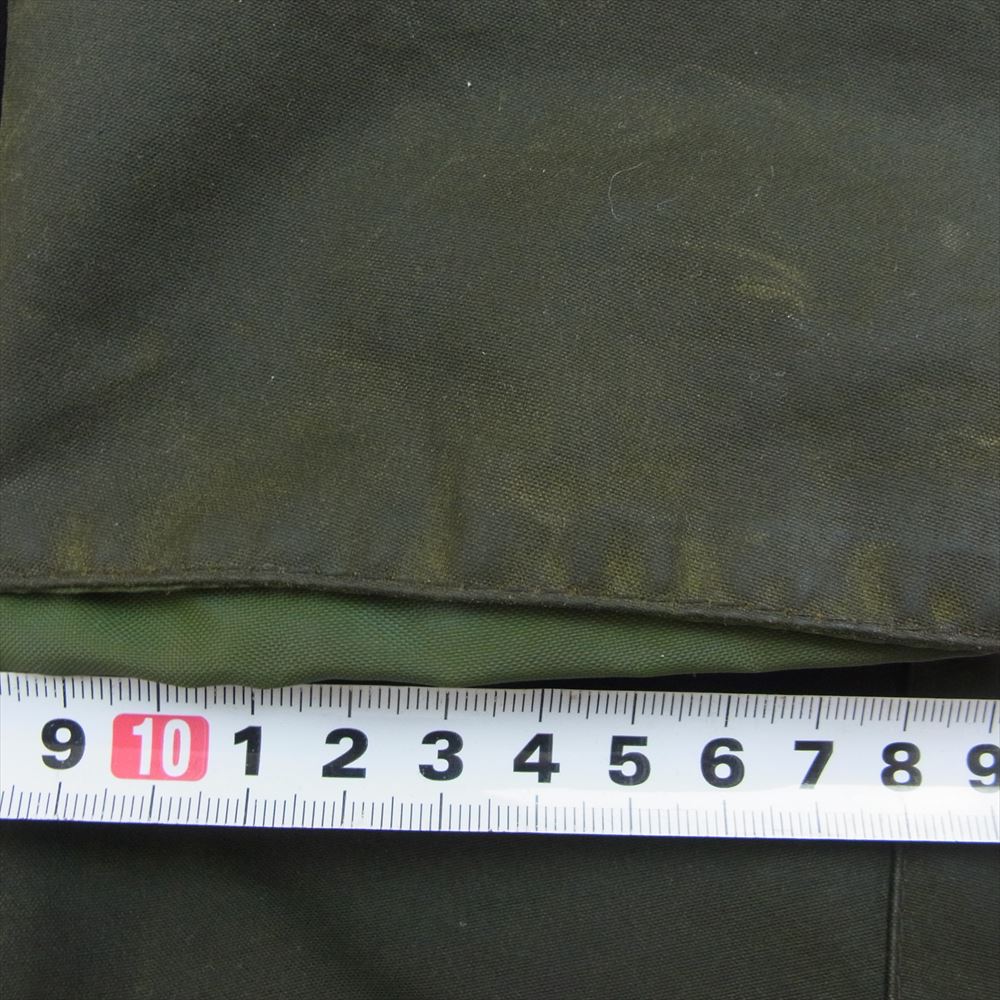 Barbour バブアー 英国製 BEDDAILE ビデイル ワックス オイルド ジャケット カーキ系 34【中古】