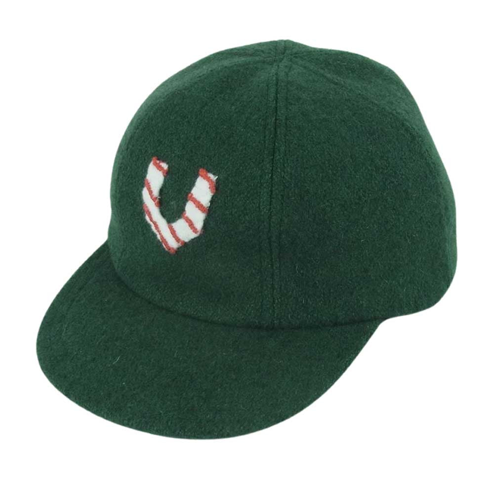 VISVIM ビズビム 17AW 0117203003027 HONUS CAP TWEED 6パネル ベースボール キャップ 帽子 日本製 グリーン系 SM【中古】