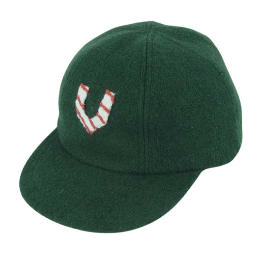 VISVIM ビズビム 17AW 0117203003027 HONUS CAP TWEED 6パネル ベースボール キャップ 帽子 日本製 グリーン系 SM【中古】